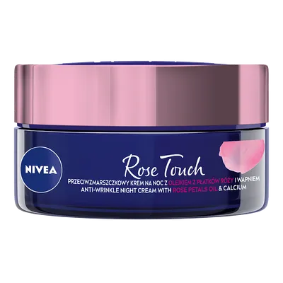 Nivea Rose Touch, Przeciwzmarszczkowy krem na noc z olejkiem z płatków róży, wapniem i kreatyną