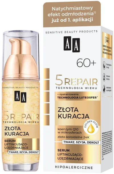 AA Technologia Wieku 5 Repair, Serum liftingująco-ujędrniające `Złota Kuracja`