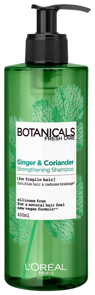 L'Oreal Paris Botanicals Fresh Care, Imbir & Kolendra, Wzmacniający szampon do włosów osłabionych