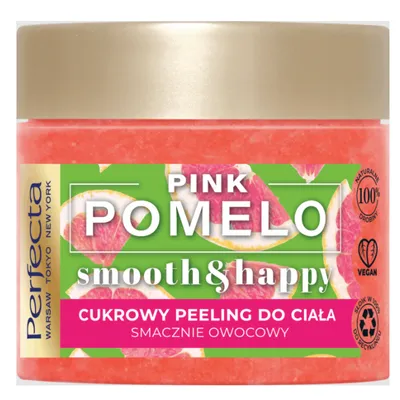 Perfecta Smooth & Happy,  Cukrowy peeling do ciała `Pink Pomelo`