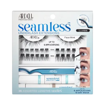 Ardell Lashes Seamless, Faux Mink, Underlash Extensions (Zestaw do przedłużania rzęs)