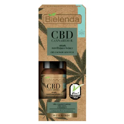 Bielenda CBD Cannabidiol, Olejek nawilżająco-kojący na dzień i na noc