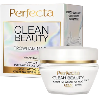 Perfecta Clean Beauty, Wygładzający krem na dzień i na noc 40+