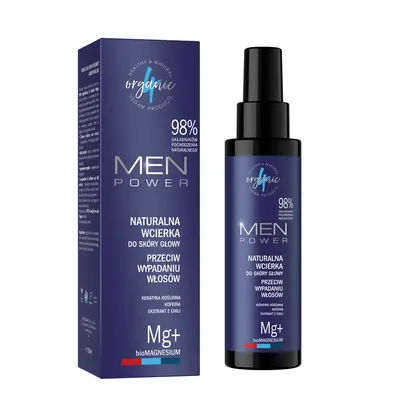 4Organic Men, Power Natural Conditioner (Naturalna wcierka do skóry głowy przeciw wypadaniu włosów)