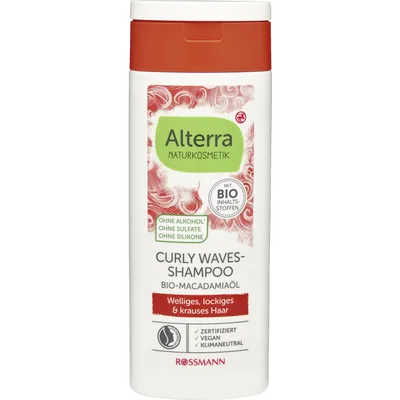 Alterra Curly Waves-Shampoo Bio-Macadamiaöl (Szampon do włosów kręconych z bio-olejem makadamia)