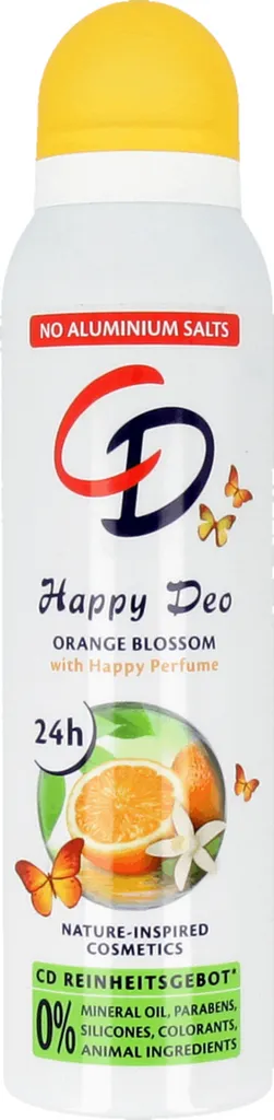 CD Happy Deo [Glücksgefühl], Orangenblüten Deo - Spray (Dezodorant w sprayu `Kwiat pomarańczy`)