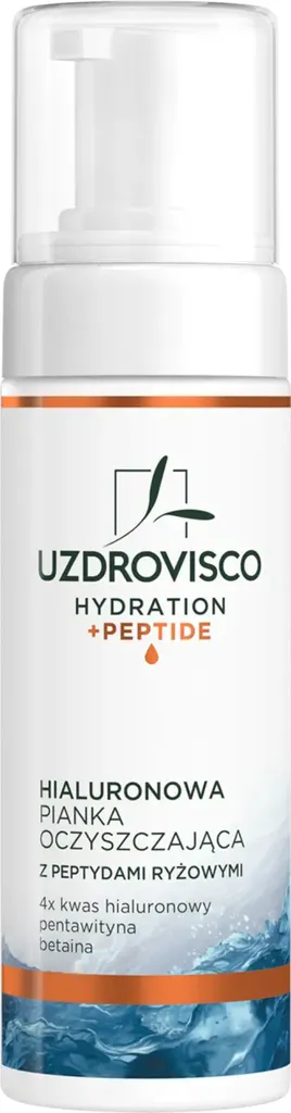 Uzdrovisco Hydration + Peptide, Hialuronowa pianka oczyszczająca z peptydami ryżowymi