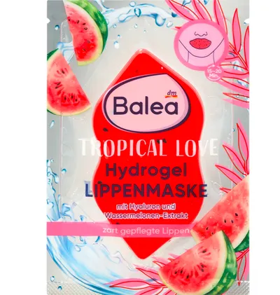 Balea Tropical Love, Watermelon Hydrogel  Lip Mask (Maska do ust)