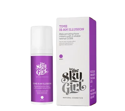 Be The Sky Girl Time Is An Illusion, Rejuvenating Face Cream with a Stable Retinal 0,09% (Odmładzający krem do twarzy ze stabilnym retinalem 0,09%)