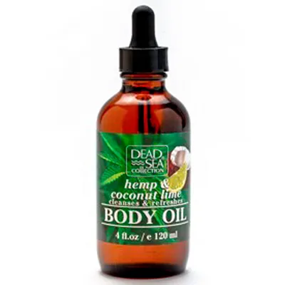 Dead Sea Collection Oils, Cleanse & Refresh Hemp & Coconut Lime Body Oil (Regenerujący olejek do ciała z ekstraktami z konopi, kokosa i limonki)