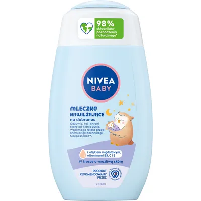 Nivea Baby, Mleczko nawilżające na dobranoc