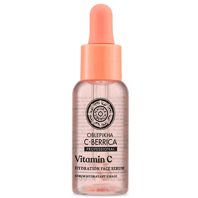 Natura Siberica Oblepikha C-berrica Professional, Vitamin C Hydration Face Serum (Wegańskie nawadniające serum do twarzy z witaminą C i polisacharydami)