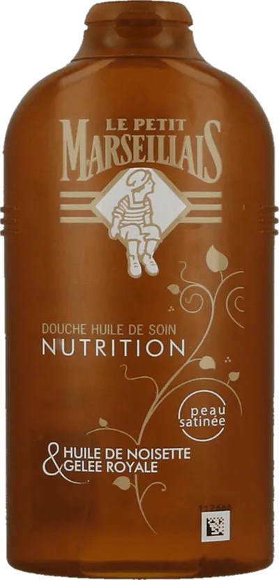 Le Petit Marseillais Douche Huile de Soin Nutrition (Odżywianie, Pielęgnujący olejek do mycia 'Olejek z orzechów laskowych i mleczko pszczele')