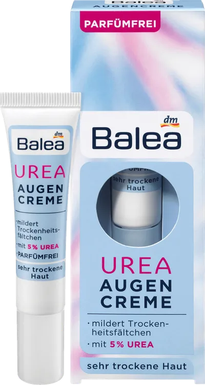 Balea Augencreme Urea 5% (Bezzapachowy krem pod oczy z 5% mocznikiem)
