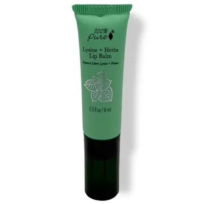 100% Pure Lysine + Herbs, Lip Balm (Balsam do ust z lizyną i ziołami)