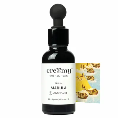 Creamy Odżywcze serum olejowe Marula z 5% witaminą C