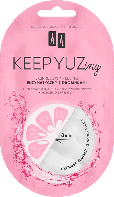 AA Keep YUZing, Ekspresowy peeling enzymatyczny z drobinkami