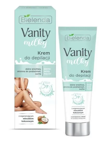 Bielenda Vanity Milky, Krem do depilacji z regenerującym mleczkiem kokosowym