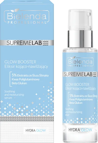 Bielenda Professional SUPREMELAB Hydra Glow, Glow Booster, Eliksir kojąco-nawilżający