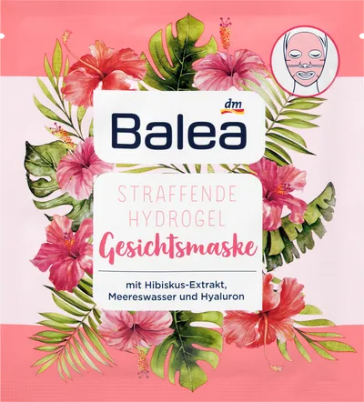 Balea Maske Hibiskus Hydrogel (Maska w płachcie ekstraktem z hibiskusa)