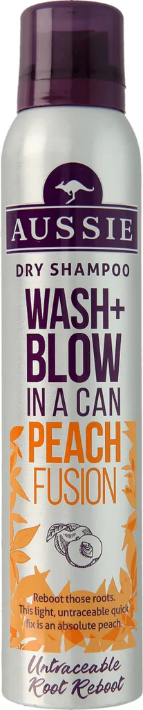 Aussie Wash + Blow in a Can, Peach Fusion, Dry Shampoo (Suchy szampon do włosów)