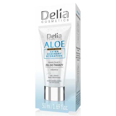 Delia Aloe Jelly Care, Nawilżający żel do twarzy