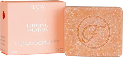 Flow Cosmetics Flowing Emotion, Chakra Aromatherapy, Salt Soap (Mydło solne  w kostce)