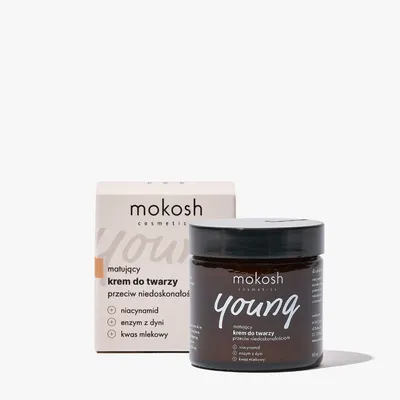 Mokosh Cosmetics Young, Matujący krem do twarzy przeciw niedoskonałościom