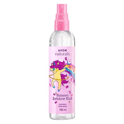 Avon Naturals, Unicorn Rainbow Body Spray (Truskawkowa pachnąca mgiełka)
