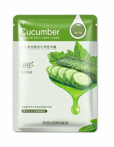 Hchana Cucumber Face Mask (Rozjaśniająca maseczka w płachcie)
