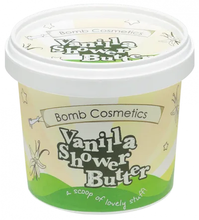 Bomb Cosmetics Chilla Vanilla, Cleansing Shower Butter (Myjące masło pod prysznic)