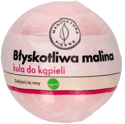 Manufaktura Piękna Kula do kąpieli `Błyskotliwa malina`