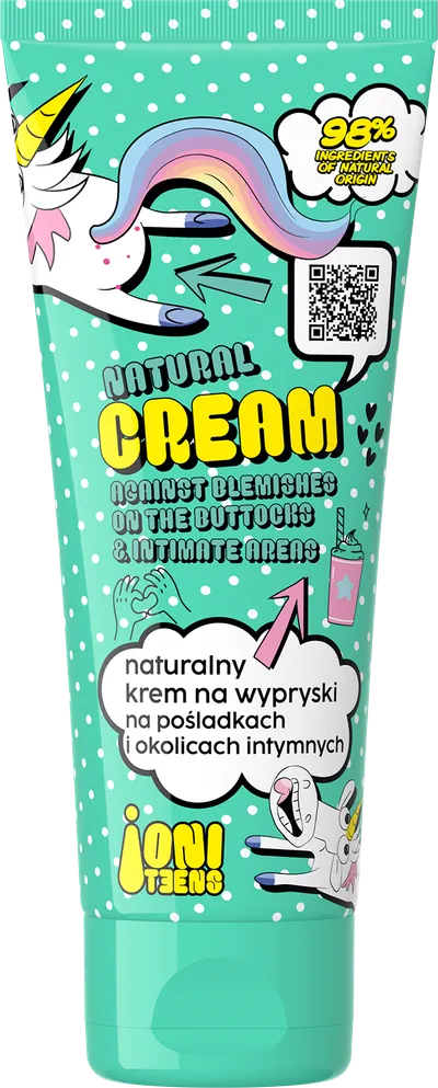 Joni Teens Naturalny krem na wypryski na pośladkach i okolicach intymnych