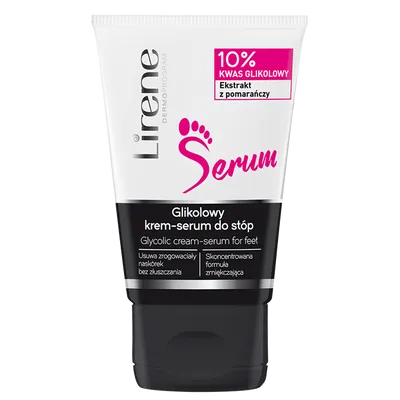 Lirene Dermoprogram Glikolowy krem - serum do stóp z 10% kwasem glikolowym