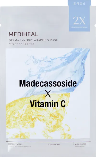 Mediheal Madecassoside x Vitamin C, Derma Synergy Wrapping Mask (Maska w płachcie)