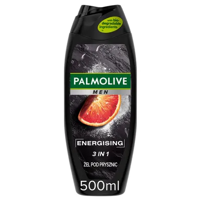 Palmolive Men, Energising, Body, Face & Hair 3 in 1 with Magnesium & Citrus Oils (Żel pod prysznic 3 w 1 dla mężczyzn)
