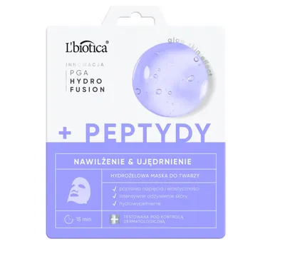 L'biotica PGA Hydra Fusion, Hydrożelowa maska do twarzy z peptydami