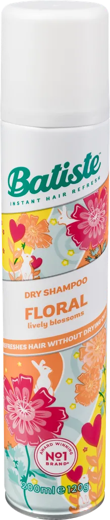 Batiste Dry Shampoo Floral Essences (Suchy szampon o zapachu kwiatowo - owocowym)
