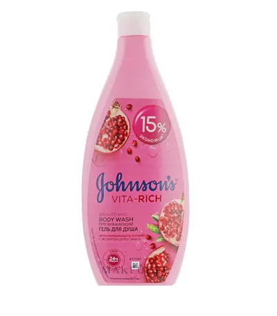 Johnson's Body Care, Vita-Rich Shower Gel (Żel pod prysznic z ekstraktem z granatu)