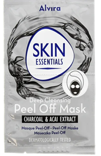 Alvira Skin Essentials, Deep Cleansing Peel-off Mask Characoal & Acai Extract (Maseczka peel-off)