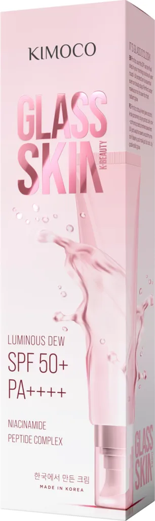 Kimoco Beauty Glass Skin, Luminous Dew SPF 50+ PA++++ (Krem do twarzy z filtrem SPF 50+ PA++++)