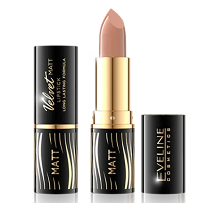Eveline Cosmetics Velvet Matt, Lipstick Long Lasting Formula (Matowa pomadka do ust)