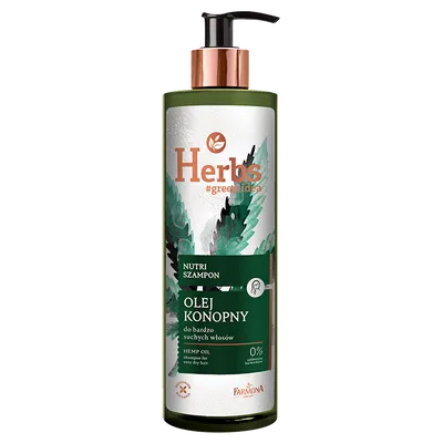 Herbs Nutri szampon do bardzo suchych włosów `Olej konopny `
