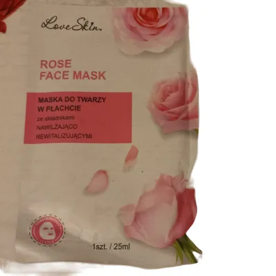 Love Skin Rose Face Mask (Maska do twarzy w płacicie róża)
