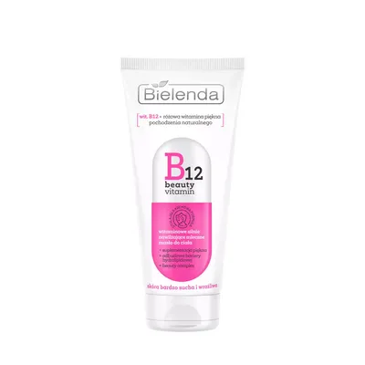 Bielenda B12 Beauty Vitamin, Witaminowe silnie nawilżające mleczne masło do ciała