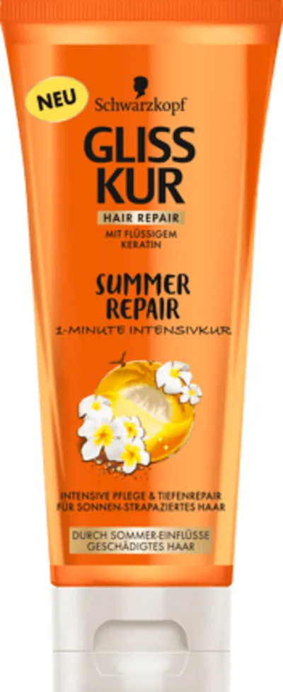 Schwarzkopf Gliss Kur Summer Repair, Maska do włosów suchych i narażonych na promieniowanie słoneczne