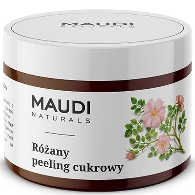 Maudi Naturals Cukrowy peeling różany