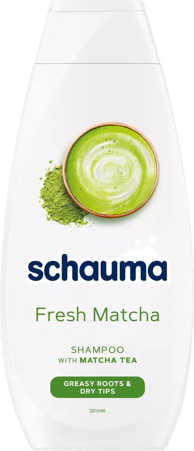 Schauma Fresh Matcha, Szampon do włosów przetłuszczających się u nasady i suchych na końcach
