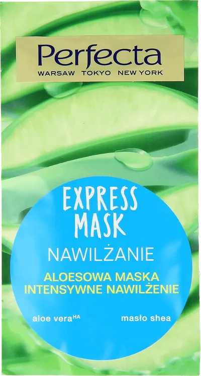 Perfecta Express Mask, Nawilżanie, Aloesowa maska intensywne nawilżanie (nowa wersja)