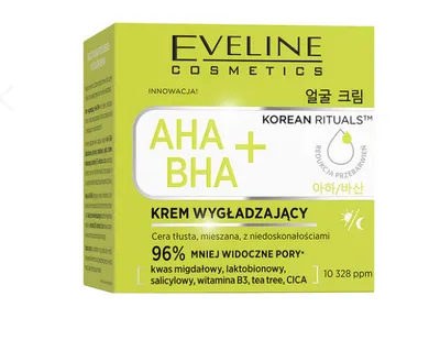 Eveline Cosmetics Korean Rituals, AHA BHA+, Krem wygładzający